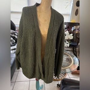 Greenish Slouchy Sweater XL.